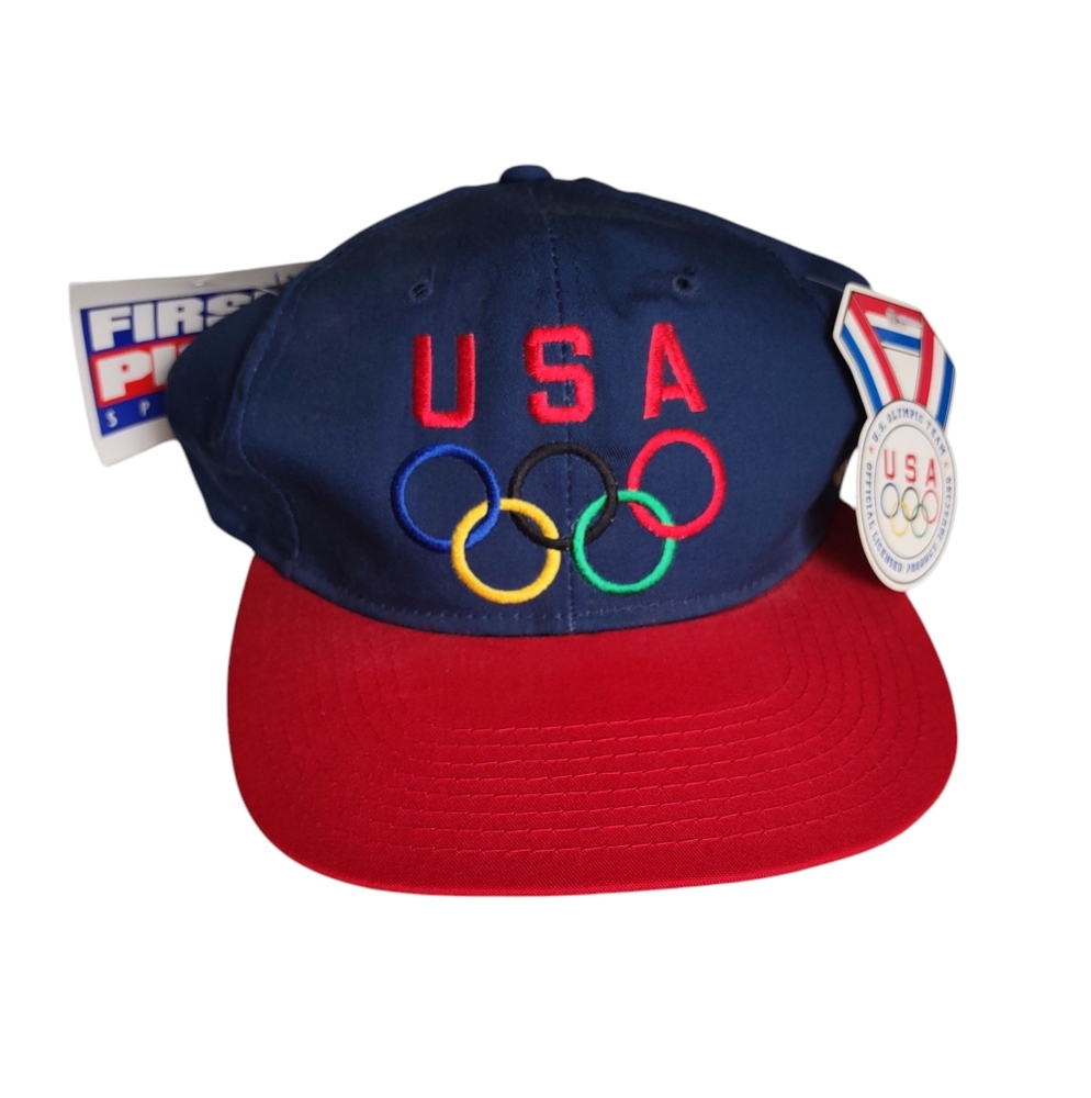 USA Olympics Snap Back Cap Vintage First Pick Sports Olympicap